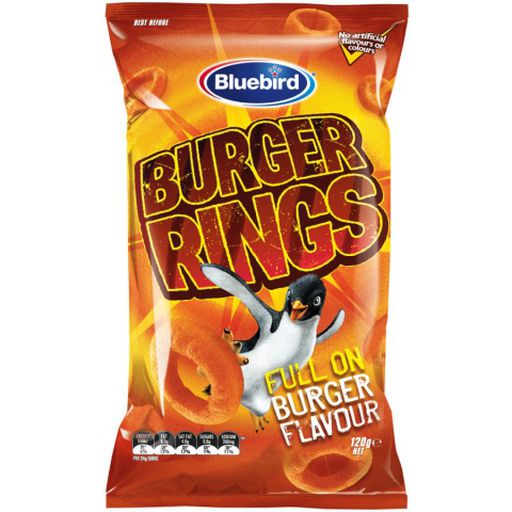 Burger Rings Corn Snacks - Bluebird - 120g