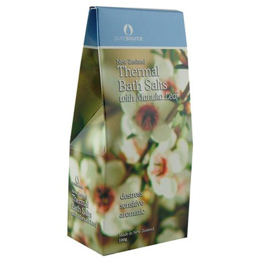 Thermal Bath Salts With Manuka Leaf - Pure Source - 100g