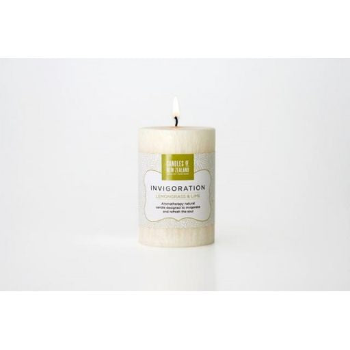 Aromatherapy Pillar Candle - Invigoration - Candles Of New Zealand