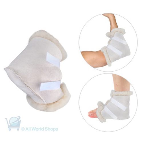 Medical Sheepskin Adjustable Heel/Elbow Pads - Classic Sheepskin