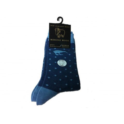 Merino Wool Kiwi Polka Dot Socks M-L - The Derek Corporation