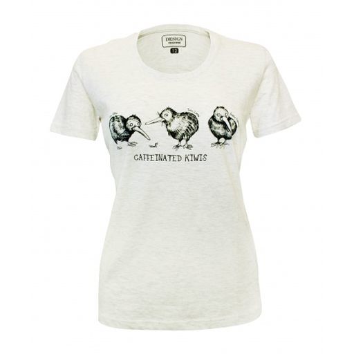 Caffeinated Kiwis Ladies Tee - The Derek Corporation