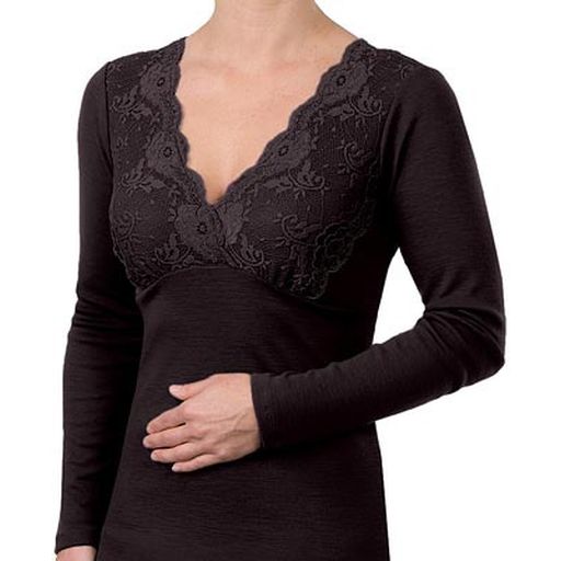 Merino Wool Thermal Wear - Ladies Lace Top - Essence Lingerie Limited