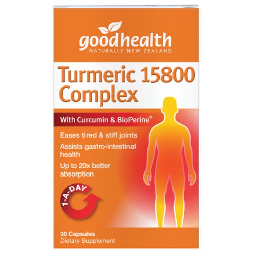Tumeric 15800 Complex With Curcumin & BioPerine - Good Health - 30caps