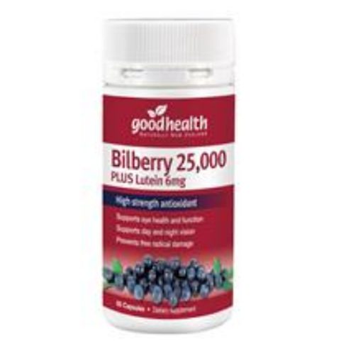 Bilberry 25,000mg Plus Lutein 6mg - Good Health - 60caps