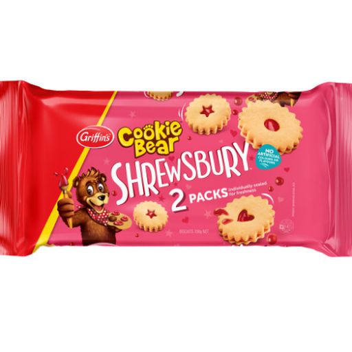 Cookie Bear Shrewsbury Twin Pack - Griffin's - 350g
