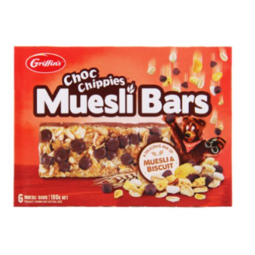 Choc Chippies Muesli Bars - Griffin's - 6 x 30g