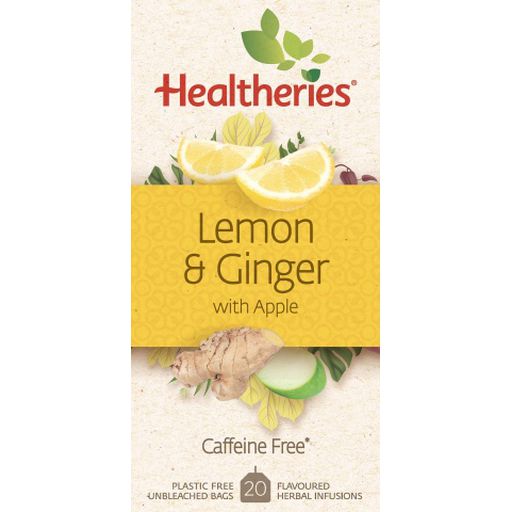 Lemon & Ginger Tea - Healtheries - 20Teabags