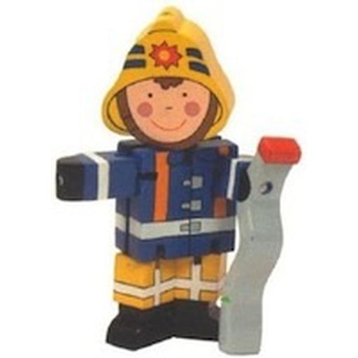 Wooden Toy : Flexi Fireman With Hose