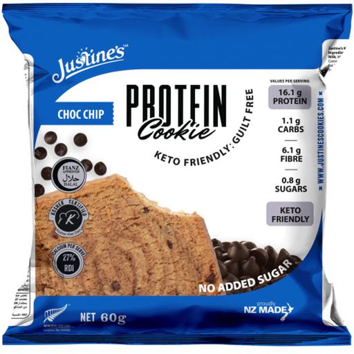 Choc Chip Protein Cookie - Justine's - 60g