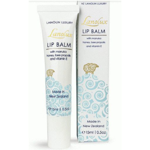Lanolin Luxury Lip Balm With Manuka Honey, Bee Propolis & Vitamin E - Nature's Beauty - 15ml