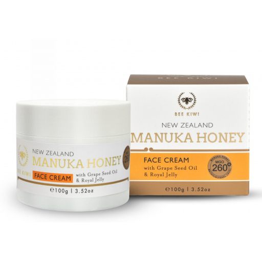 Bee Kiwi-Manuka Honey Face Cream With Grape Seed Oil & Royal Jelly - Nature's Beauty - 100ml