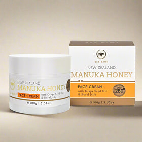Bee Kiwi-Manuka Honey Face Cream With Grape Seed Oil & Royal Jelly - Nature's Beauty - 100ml