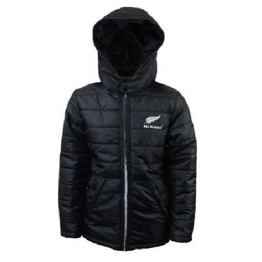 All Blacks Kids Puffer Jacket With Hood - Protocole