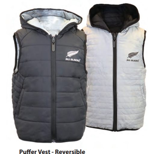 All Blacks Reversible Puffer Vest - Protocole