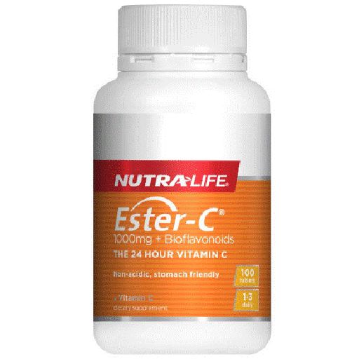 Ester C 1000mg With Bioflavanoids - Nutra Life - 100tabs