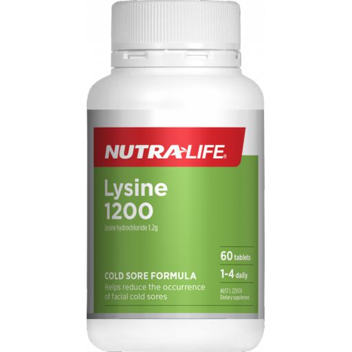 Lysine 1200mg - Nutra Life - 60tabs