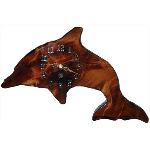 Dolphin Wall Clock - Kauri 