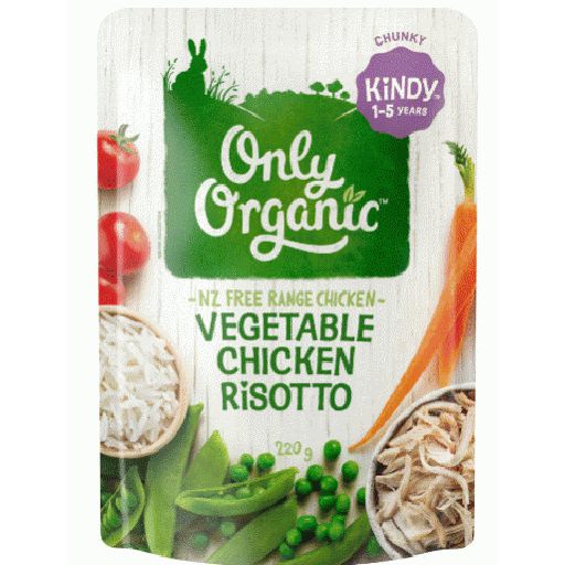 Vegetable Chicken Risotto Kindy Kids 1-5 Years - Only Organic - 220g