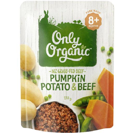 Pumpkin, Potato & Beef Baby 8+ Months - Only Organic - 170g