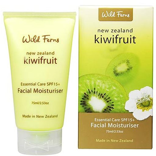 Kiwifruit Facial Moisturiser With SPF 15+ - Wild Ferns - 75ml