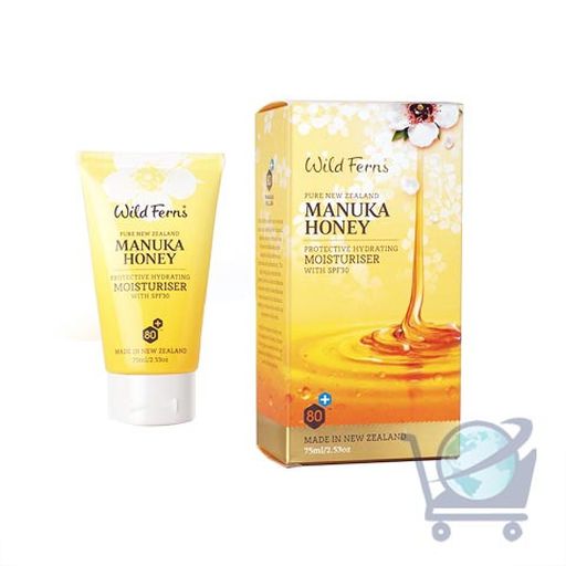 Manuka Honey Facial Moisturiser With SPF30+ - Wild Ferns - 75ml