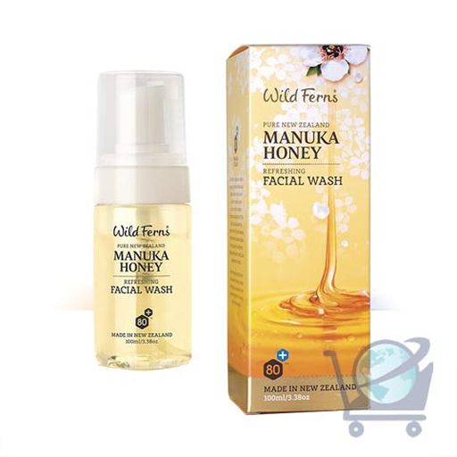 Manuka Honey Refreshing Facial Wash - Wild Ferns - 100ml