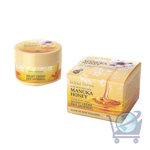 Manuka Honey Ultra Moisturising Night Creme - Wild Ferns - 100ml