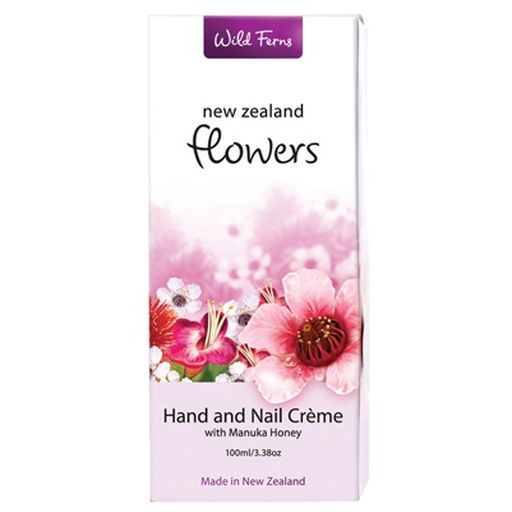 Flowers Hand & Nail Creme With Manuka Honey - Wild Ferns - 100ml