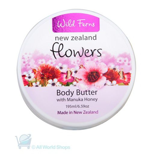 Flowers Body Butter With Manuka Honey - Wild Ferns - 195ml