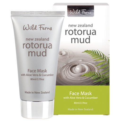 Rotorua Face Mask With Aloe Vera & Cucumber - Wild Ferns - 80ml