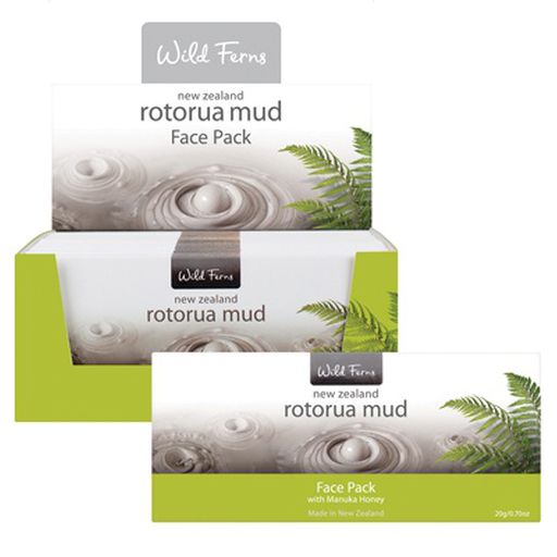 Rotorua Mud Face Pack With Manuka Honey - Wild Ferns - 20g