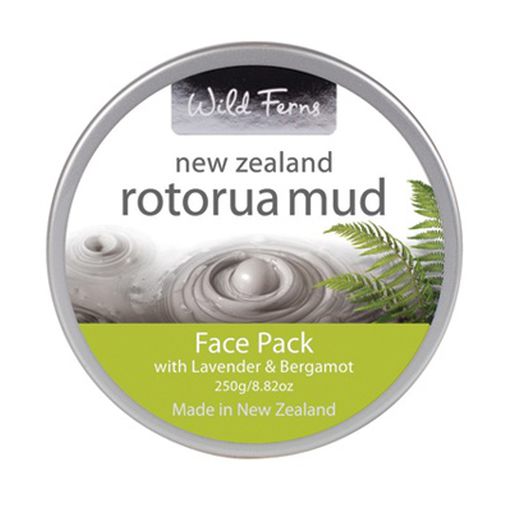 Rotorua Mud Face Pack With Lavender & Bergamot - Wild Ferns - 250ml