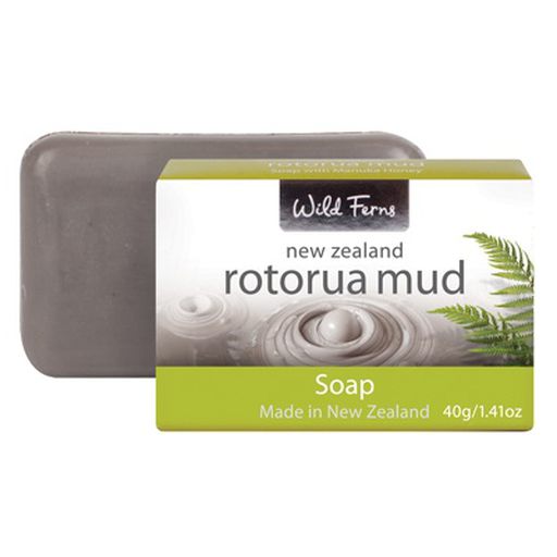 Rotorua Mud Guest Soap - Wild Ferns -  40g