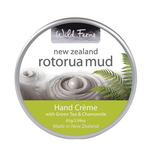 Rotorua Mud Hand Creme With Green Tea & Chamomile - Wild Ferns - 85g