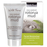 Rotorua Mud Facial Moisturiser With Calendula & Rose Hip Oil - Wild Ferns - 75ml