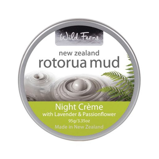 Rotorua Mud Night Creme With Lavender & Passionflower - Wild Ferns - 95g