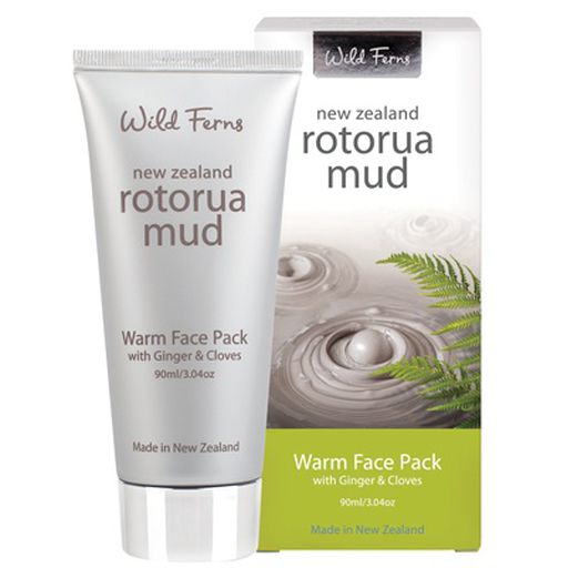 Rotorua Mud Warm Face Pack With Ginger & Cloves - Wild Ferns - 90ml