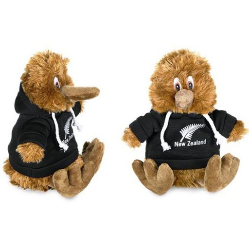 Kiwi Toy With Black Hoodie 22cm - Parrs