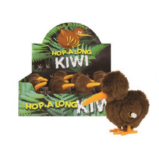 Wind Up Kiwi Toy (Jumping Kiwi) 8cm - Parrs