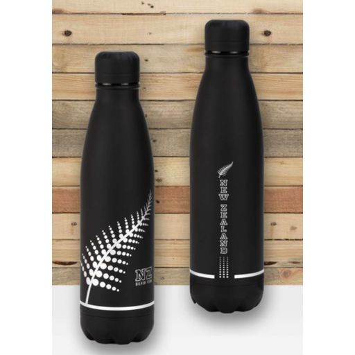 Silver Fern Metal Drink Bottle - Parrs - 500ml