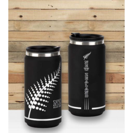 Silver Fern Metal Travel Mug - Parrs - 350ml