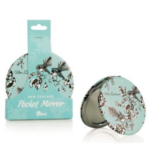 Bird Pastel Blue Pocket Mirror - Parrs