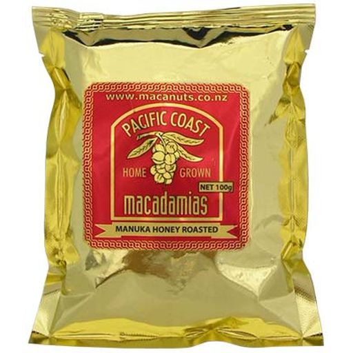 Macadamia Nuts Roasted With Manuka Honey - Pacific Coast - 100g