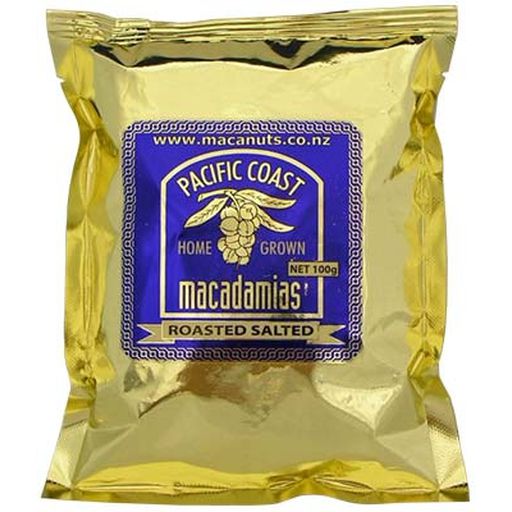 Macadamia Nuts Roasted Salted - Pacific Coast - 100g