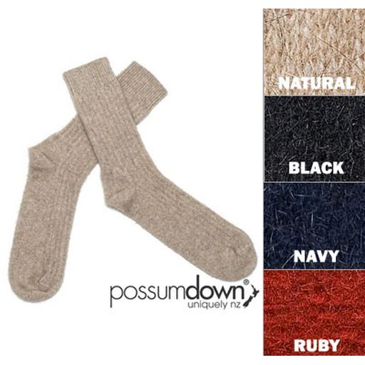 Merino Wool & Possum Fur Leisure Socks/Cabin Mate - Possumdown