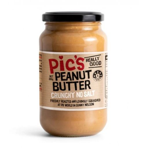 Peanut Butter Crunchy No Salt - PIC's - 380g