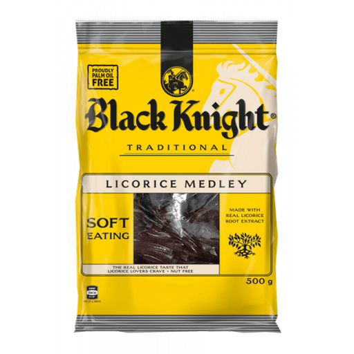 Black Knight Traditional Licorice Medley - RJ's - 500g