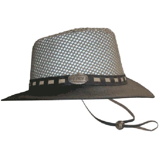 Distressed Leather/Mesh Hat - Selke Enterprises