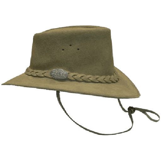 Suede Leather Hat With Plait - Selke Enterprises